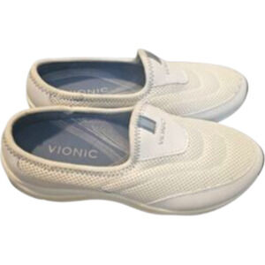 Vionic H331 Heritage Women’s 10 White Closed Toe Mesh Slip On Loafer 9013H Shoes
